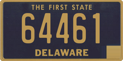 DE license plate 64461