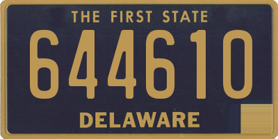 DE license plate 644610