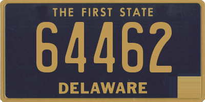 DE license plate 64462