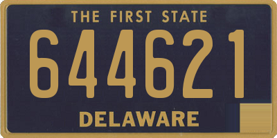 DE license plate 644621
