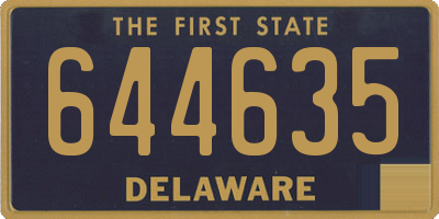 DE license plate 644635