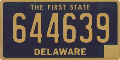 DE license plate 644639