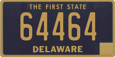 DE license plate 64464