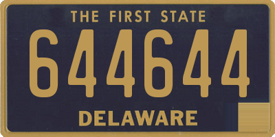 DE license plate 644644