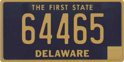 DE license plate 64465