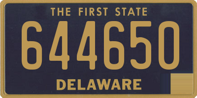 DE license plate 644650