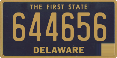DE license plate 644656