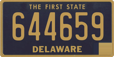 DE license plate 644659