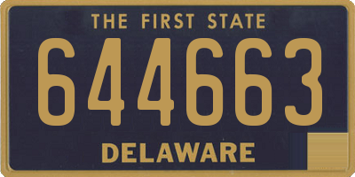 DE license plate 644663