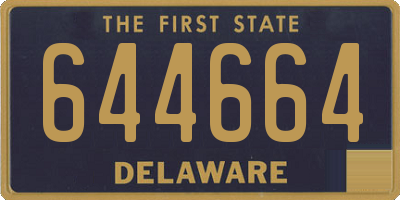 DE license plate 644664