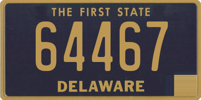 DE license plate 64467