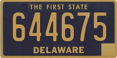 DE license plate 644675