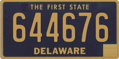 DE license plate 644676