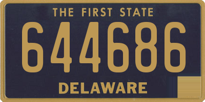 DE license plate 644686