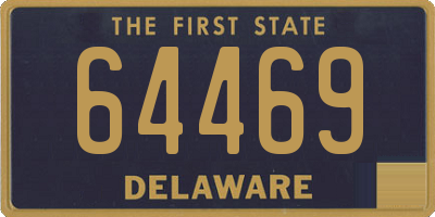 DE license plate 64469