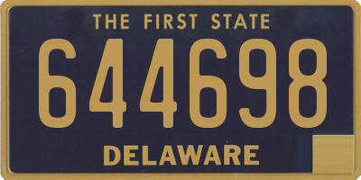 DE license plate 644698