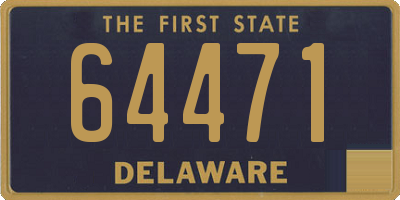 DE license plate 64471