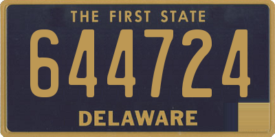 DE license plate 644724