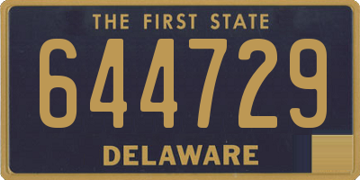DE license plate 644729