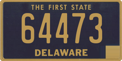 DE license plate 64473