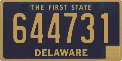 DE license plate 644731