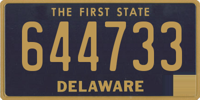 DE license plate 644733