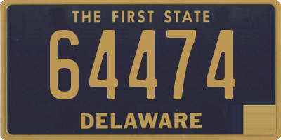 DE license plate 64474
