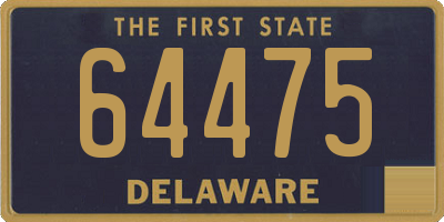 DE license plate 64475