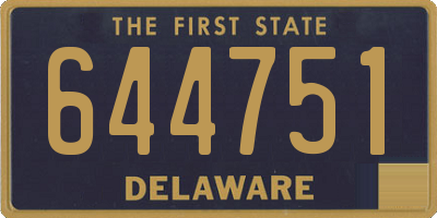 DE license plate 644751
