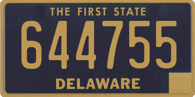 DE license plate 644755