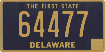 DE license plate 64477