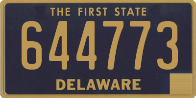 DE license plate 644773