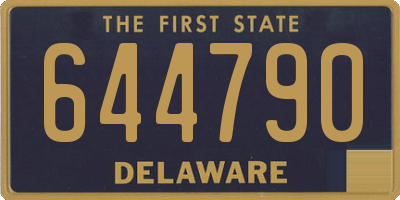 DE license plate 644790