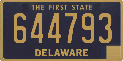 DE license plate 644793