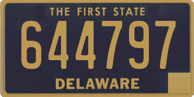 DE license plate 644797