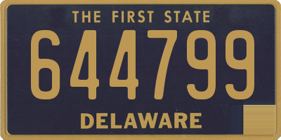 DE license plate 644799