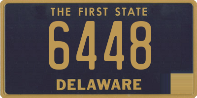 DE license plate 6448