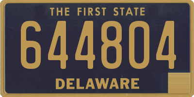 DE license plate 644804