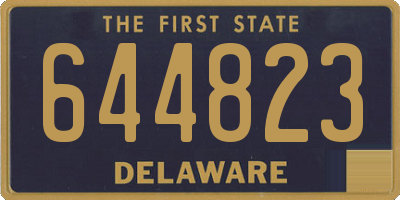 DE license plate 644823