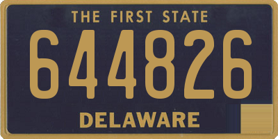 DE license plate 644826