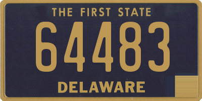 DE license plate 64483