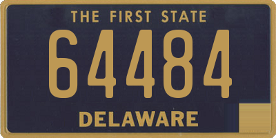 DE license plate 64484