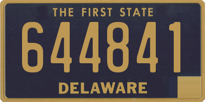 DE license plate 644841
