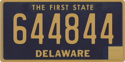 DE license plate 644844