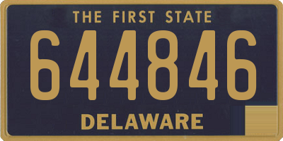 DE license plate 644846
