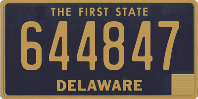 DE license plate 644847