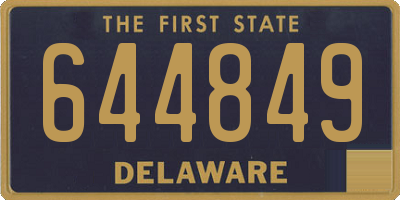 DE license plate 644849