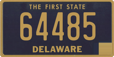 DE license plate 64485
