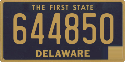 DE license plate 644850