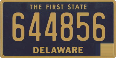DE license plate 644856